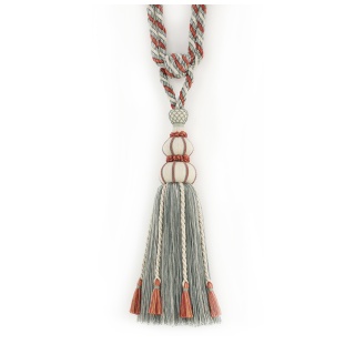 Colefax and Fowler Tassel Tie Back, Red/Forest