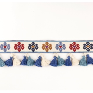 Manuel Canovas By Colefax and Fowler Tirso Tassel Braid, Outremer