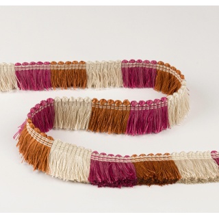 Manuel Canovas By Colefax and Fowler Lisette Fringe, Fuchsia/Terracotta