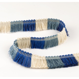 Manuel Canovas By Colefax and Fowler Lisette Fringe, Ciel/Mer