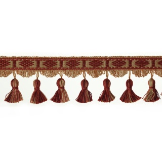 Colefax and Fowler Arlington Tasselled Fringe, Tomato