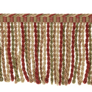 Colefax and Fowler Arlington Bullion Fringe, Tomato/Olive
