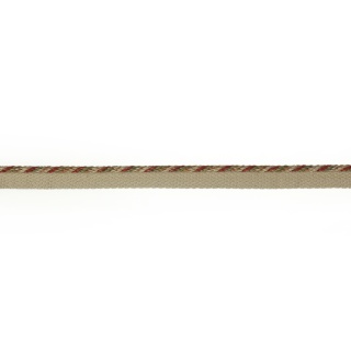 Colefax and Fowler Arlington Small Rope Flanged, Tomato/Olive
