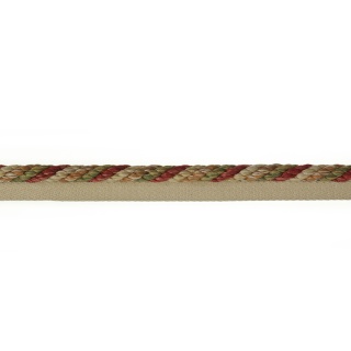 Colefax and Fowler Arlington Rope Flanged, Tomato/Olive