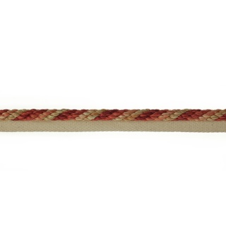 Colefax and Fowler Arlington Rope Flanged, Tomato