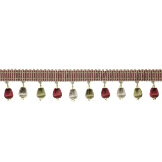 Colefax and Fowler Delano Drop Fringe, Red/Green