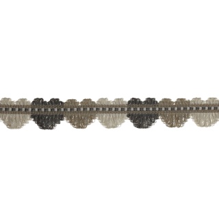 Colefax and Fowler Delano Fan Edge Braid, Charcoal