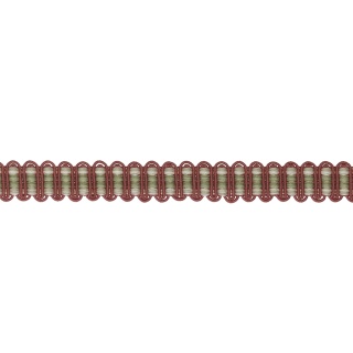 Colefax and Fowler Delano Narrow Braid, Red/Green