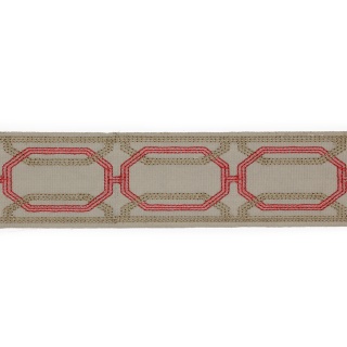 Colefax and Fowler Delano Octagon Braid, Red