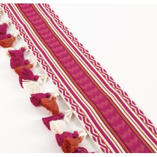 Manuel Canovas By Colefax and Fowler Lima Tassel Braid, Fuchsia