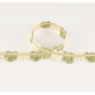 Colefax and Fowler Arlington Fan Edge, Leaf Green