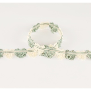 Colefax and Fowler Arlington Fan Edge, Aqua