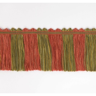 Colefax and Fowler Arlington Cut Fringe 4.5in, Red/Green