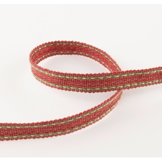 Colefax and Fowler Arlington Narrow Braid, Red/Green