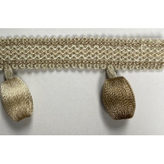 Burford beaded fringe, Magnolia