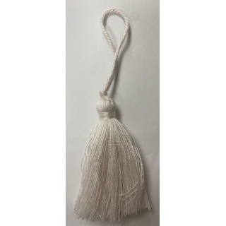 Hydra Key Tassel, White