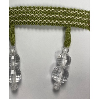 Woodstock beaded fringe, Leaf