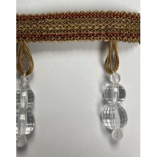 Woodstock beaded fringe, Pheasant