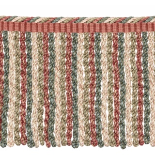 Colefax and Fowler Lansdowne Bullion Fringe, Red/Forest