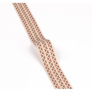 Colefax and Fowler Lansdowne Herringbone Tape, Red