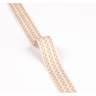 Colefax and Fowler Lansdowne Herringbone Tape, Old Pink