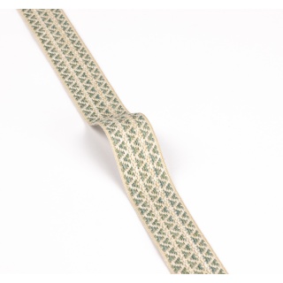 Colefax and Fowler Lansdowne Herringbone Tape, Green