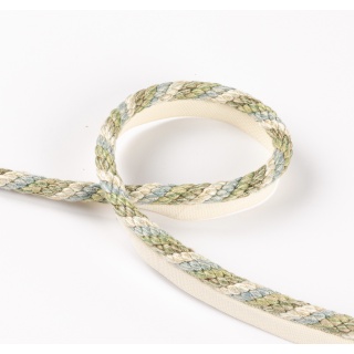 Colefax and Fowler Lansdowne Rope, Aqua/Leaf