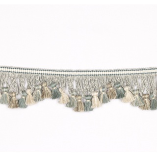 Colefax and Fowler Lansdowne Scalloped Tassel Fringe, Old Blue