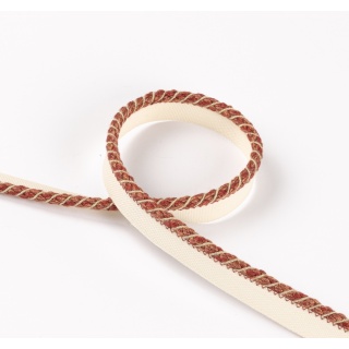 Colefax and Fowler Lansdowne Narrow Rope, Tomato