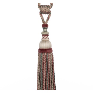 Colefax and Fowler Lansdowne Tassel Tieback, Red/Forest