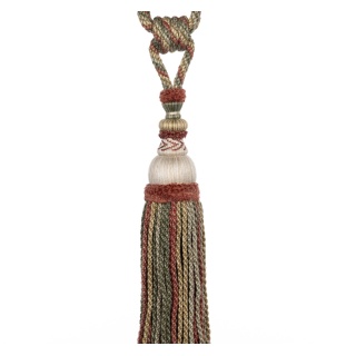 Colefax and Fowler Lansdowne Tassel Tieback, Tomato/Olive