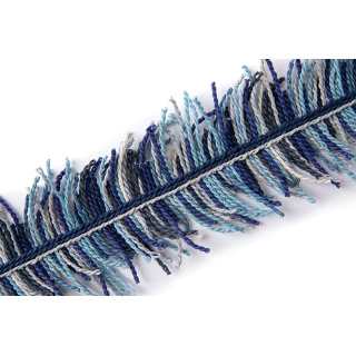 Christopher Farr Cloth Trail Fringe, Dark Indigo