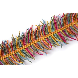 Christopher Farr Cloth Trail Fringe, Hot Pink