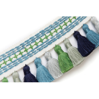 Christopher Farr Cloth Jamboree Tasselled Tape, Green