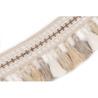 Christopher Farr Cloth Jamboree Tasselled Tape, Natural