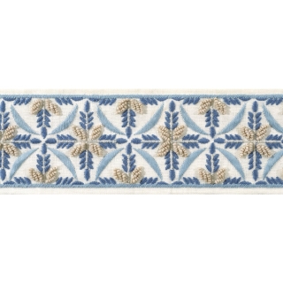 Thibaut Anna French Leila Tape, Stone and Blue