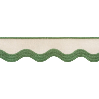Thibaut Anna French Wave Tape, Kelly on Linen