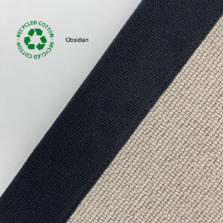 Basketweave Contract Border Tape Obsidian