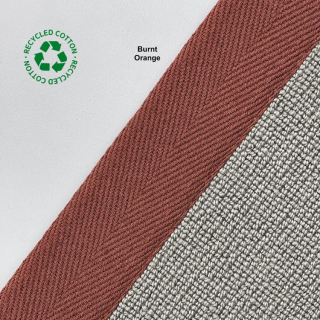 Herringbone Border Tape Burnt Orange