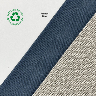 Herringbone Border Tape French Blue
