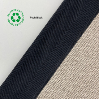 Herringbone Border Tape Pitch Black