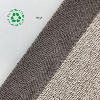Herringbone Border Tape Taupe