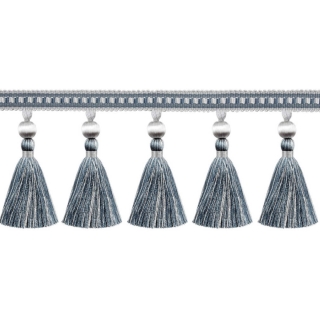 Antoinette Tassel Fringe Slate Blue
