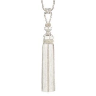 Antoinette Single Tassel Tieback Ivory