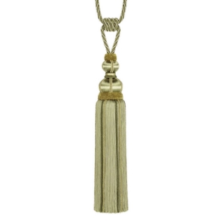 Antoinette Single Tassel Tieback Olive