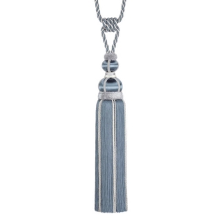 Antoinette Single Tassel Tieback Slate Blue