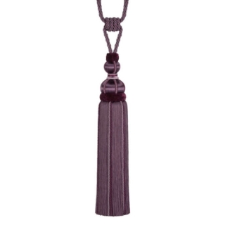 Antoinette Single Tassel Tieback Mulberry