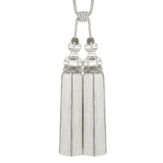 Antoinette Double Tassel Tieback Silver