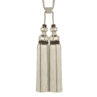 Antoinette Double Tassel Tieback Bisque