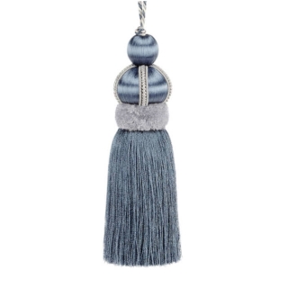Antoinette Key Tassel Slate Blue